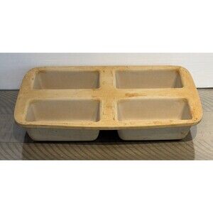 Family Heritage Stoneware Classics Collection 4 Mini Loaf Pan Pampered Chef USA